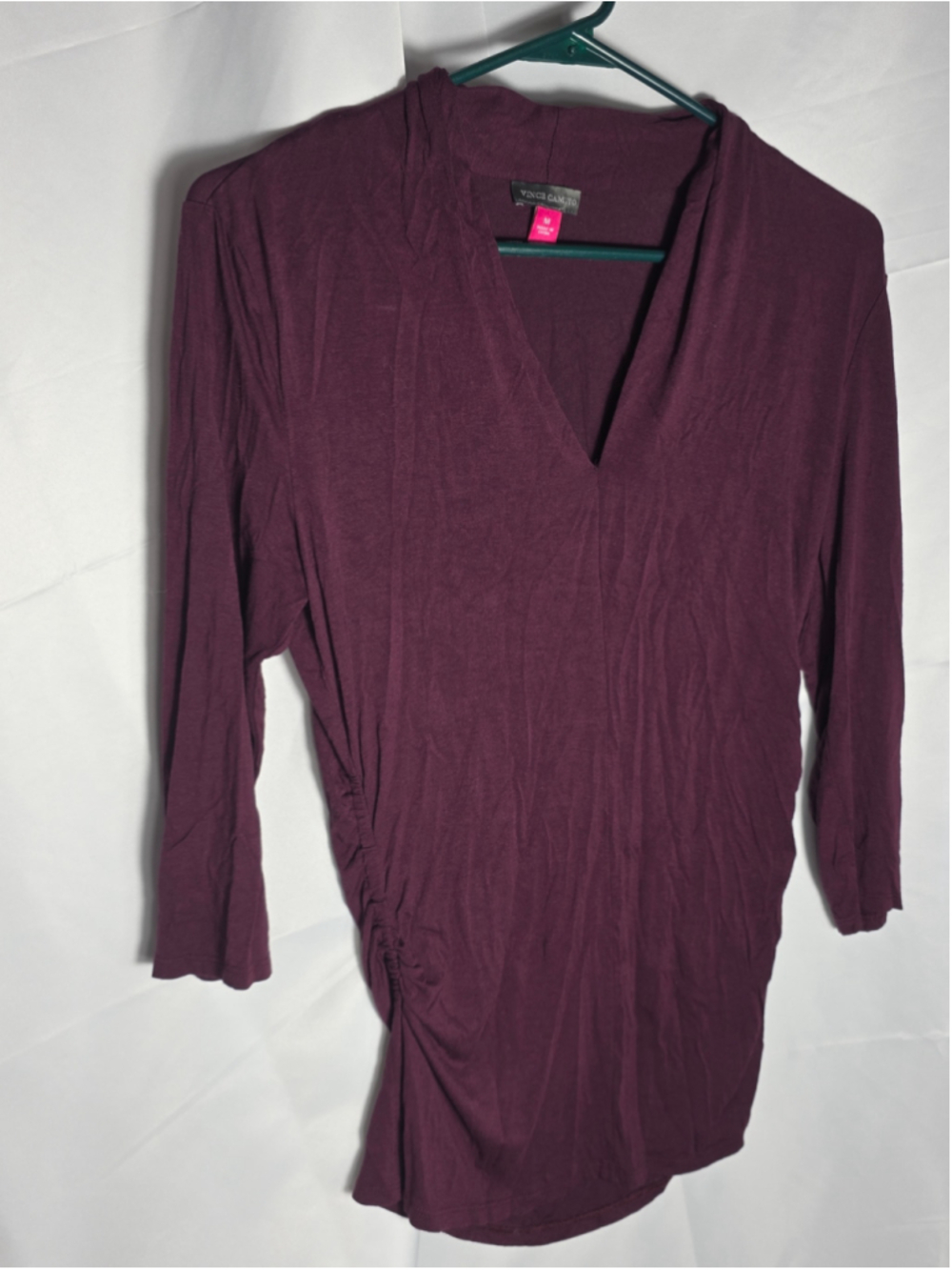 Women's Vince Camuto Long Sleeve Tee, Size M, Purple casual fall soft cozy